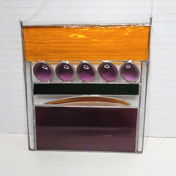 Art Glass Handmade Suncatcher Panel